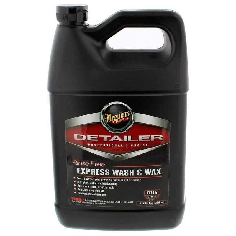 Meguiar's D11501 Detailer Rinse Free Express Car Wash & Wax 3.79L Waterless Wash & Wax