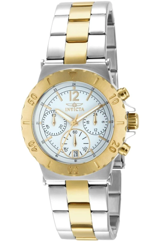 Invicta Specialty 14855 Women's Watch - Waterproof - Analogue - Quartz Movement - stainless steel with white dial - 38mm - Image 1