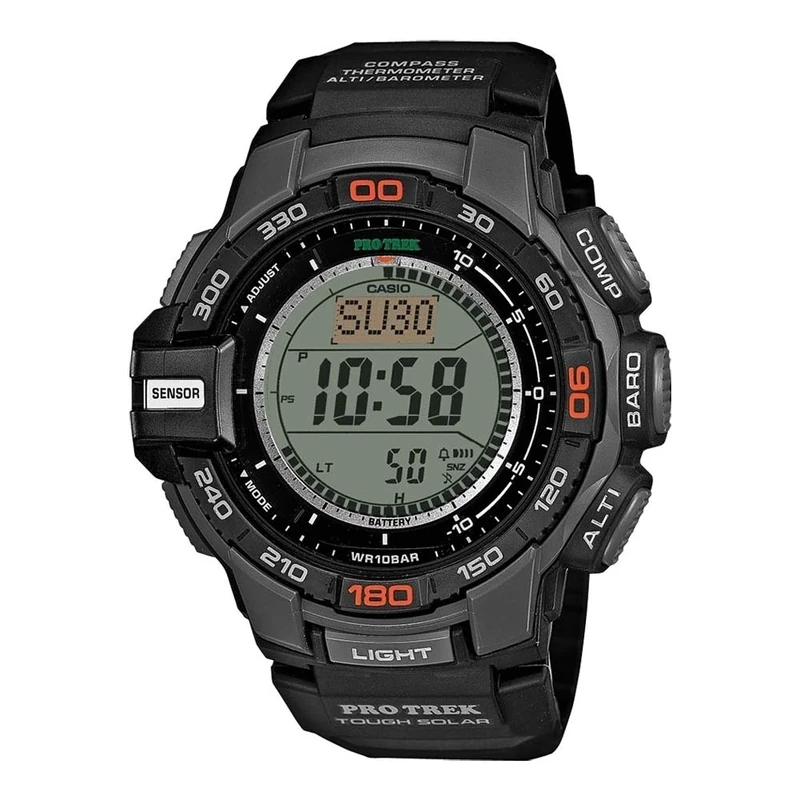 Casio Reloj pro Trek Mens Digital Quartz Watch with Plastic Bracelet PRG-270-1ER