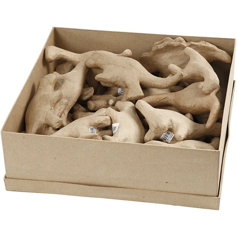 Create Crafts Papier Mache Large Dinosaurs, Paper, Brown, 37 x 37 x 12 cm - Image 1