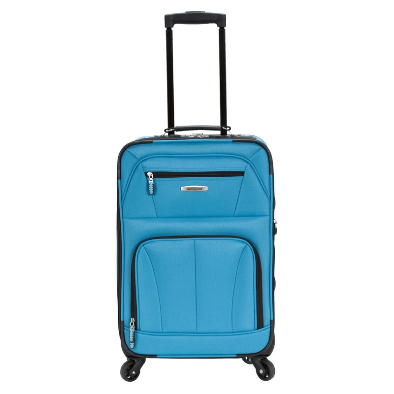 Rockland Luggage 19 Inch Expandable Spinner Carry On, Turquoise, One Size