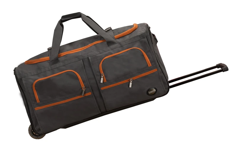 Rockland Melbourne Hardside Expandable Spinner Wheel Luggage, Charcoal, 30", Melbourne Hardside Expandable Spinner Wheel Luggage
