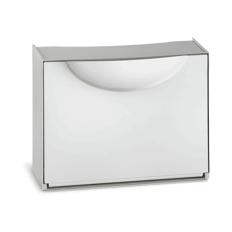 Terry Harmony Box Shoe Rack - White Plastic Modular Organizer - Image 1