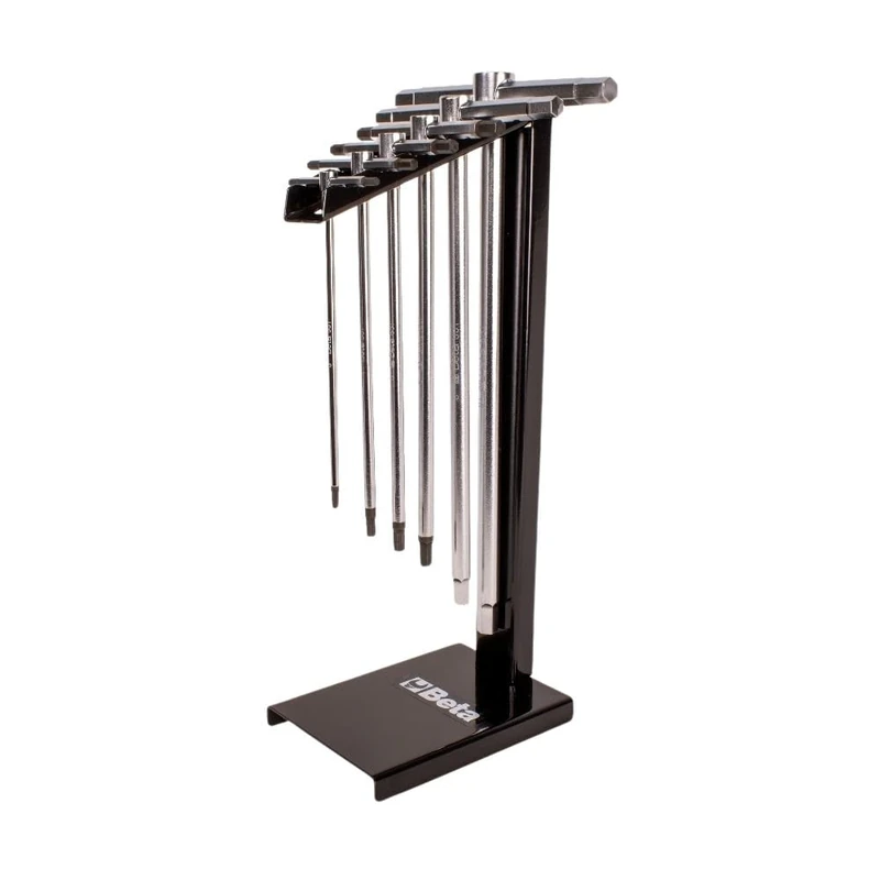 Beta 9510696 Model 951 /SP6 Set of 6 T-Handle Key Wrenche with Three Hexagon Male End with Support