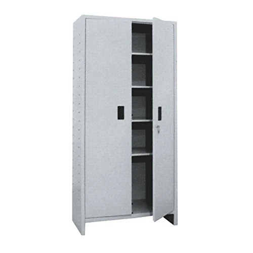 Prometal Pratiko Cabinet with 1 Door, Painted Sheet Steel, Complete with Four Shelves, Fourni Unassembled, 60 x 40 x 175 cm - Image 1