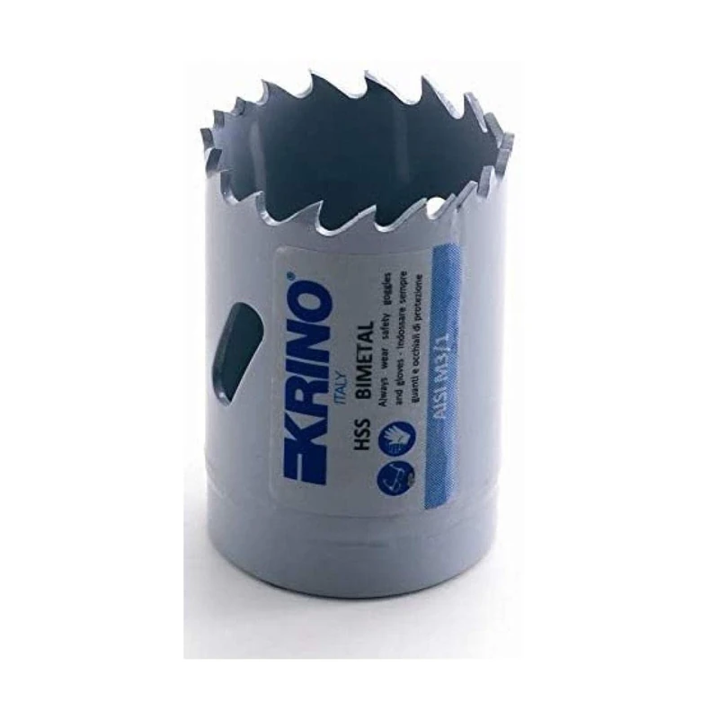KRINO 2106003800 HSS Bi-Metal Holesaw Variable Serrations, Grey, 38 mm - Image 1