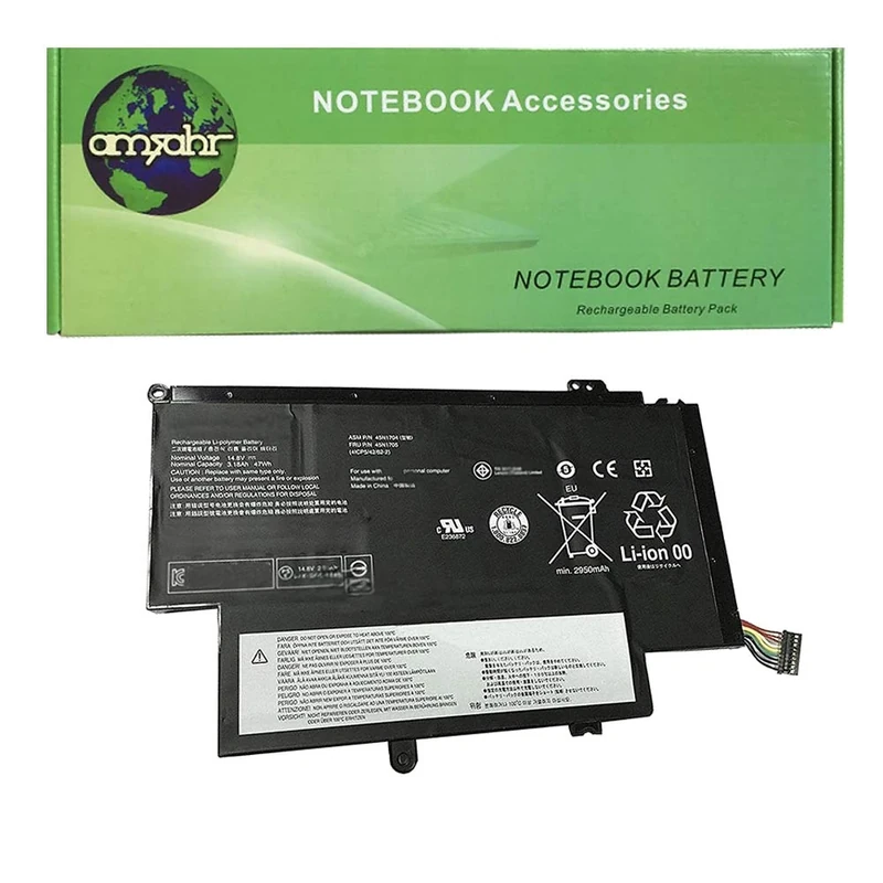 amsahr 45N1705-02 Replacement Battery for Lenovo 45N1705, ThinkPad S1 Yoga, 45N1704, 45N1706, 45N1707
