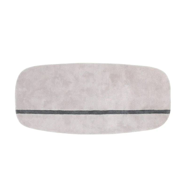 Normann Copenhagen Oona New Zealand Wool Rug, Grey, 200 x 90 x 2 cm - Image 1