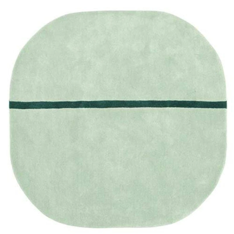 Normann Copenhagen 602444 Oona Neusse Country Wool Rugs Mint Green 140 x 140 x 2 cm - Image 1