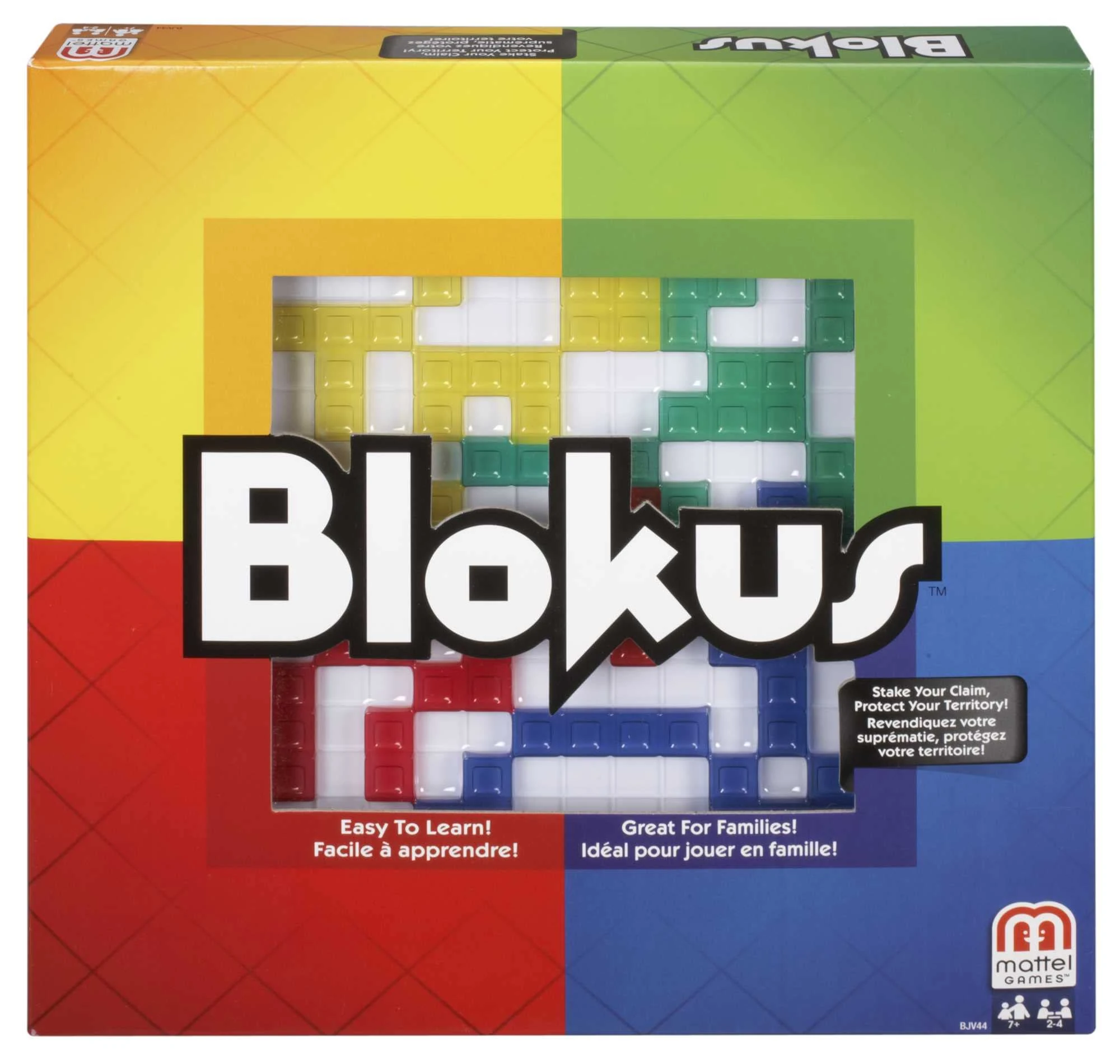 Mattel Games Blokus, Family Board Game for Kids and Adults for Party Game Night, Strategy Game, Engaging Gift for Kids, 2 to 4 Players, Ages 7 and Up, BJV44
