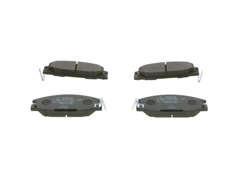 Bosch BP529 - Brake Pads Car Front Axle - Bosch Quality - Reduced Noise and Dust - ECE-R90 Certified - Copper-Free - 1 Set of 4 Pads - Image 1