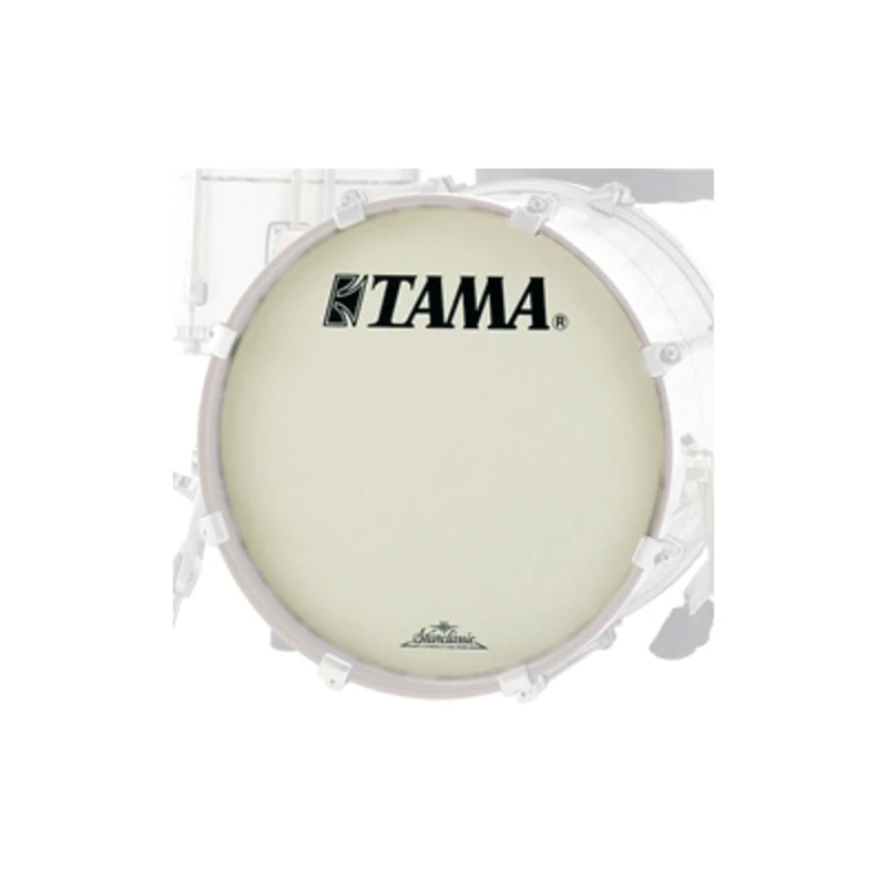 TAMA 22" Bass Drum Head w/Tama-Starclassic Logo - Vintage White Coated