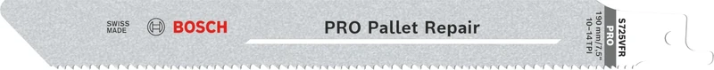Bosch 100x PRO Pallet S725VFR Repair Reciprocating Saw Blade (for Steel, Wood with nails, Length 190 mm, Professional Accessory Reciprocating Saw)