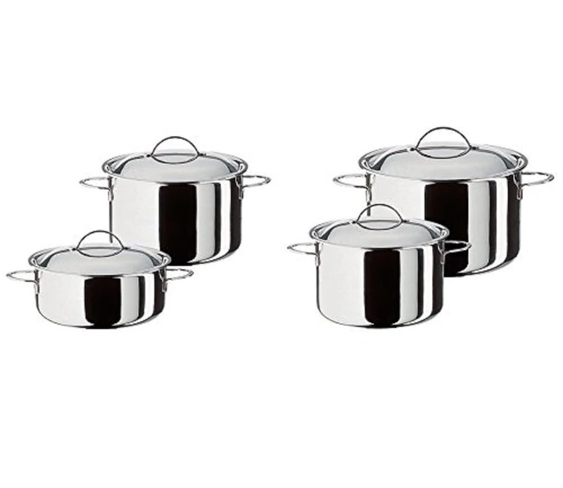 Spring 181462 285850604 Cristal Starter Set 4 Pieces, Stainless Steel, Silver, 25 x 33.8 x 58.4 cm - Image 1