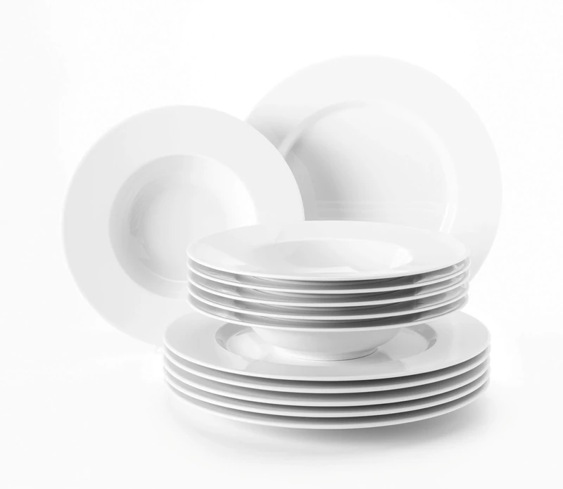Seltmann Weiden No Limits 001.715182 Dinnerware Set [12 Pieces] White - Image 1