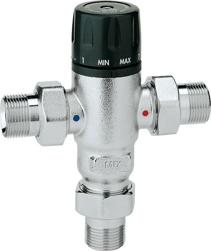 Caleffi Adjustable Thermostatic Mixing Valve 1/2 Inch 30 - 65 °C Anti-scale 521400