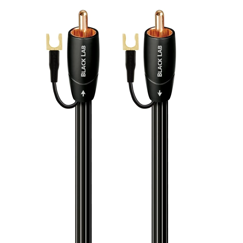 audioquest 2 m Black Lab RCA Cable Black - Audio Cable RCA Copper 2 m