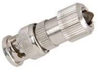 electrosmart Pack of 5 Easy/Quick Fit CCTV BNC Plug Connector – Nickel Plated with 24K Gold Plated Centre Pin & Solder Free Clamping Screw