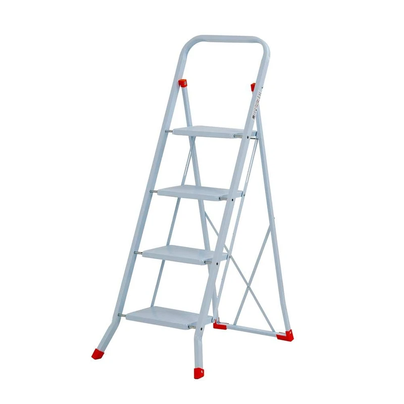 Gierre Opening Stool Coated Steel. Large Surface Area of the Steps, CM 30 x 20 closed Footprint of only cm 3. Conforms with Current Standards. Portata Kg 150.