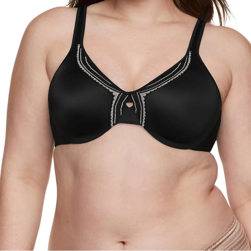 Olga Women's Butterfly Effect Minimizer Bra, Black, 40D