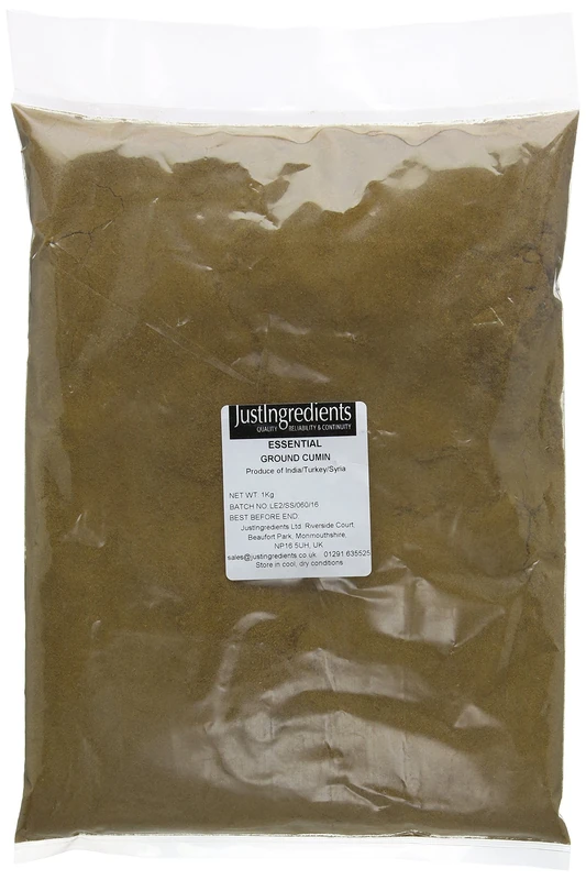 JustIngredients Essentials Cumin Ground, 1 kg - Pack of 2