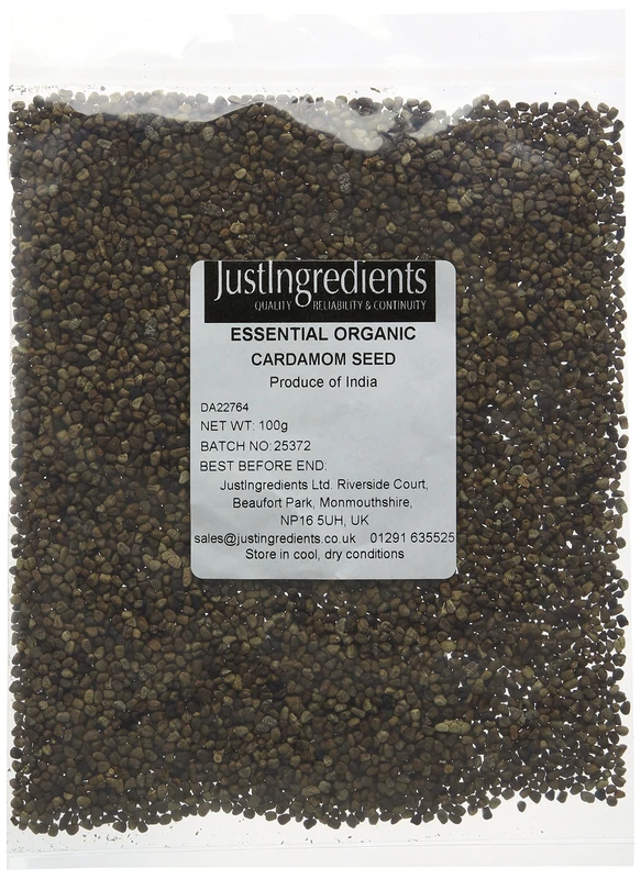 JustIngredients Essentials Cardamom Seeds, 100 g - Pack of 2