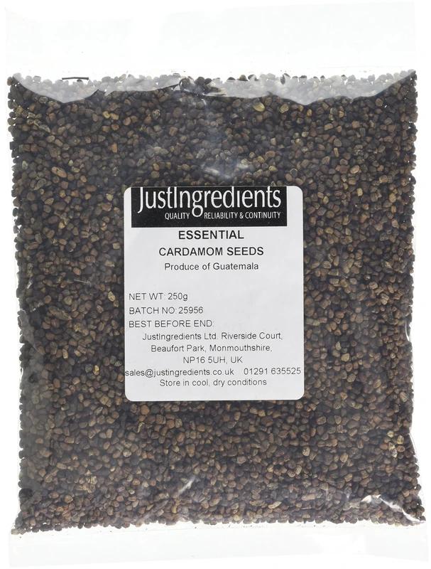 JustIngredients Essentials Cardamom Seeds, 250 g