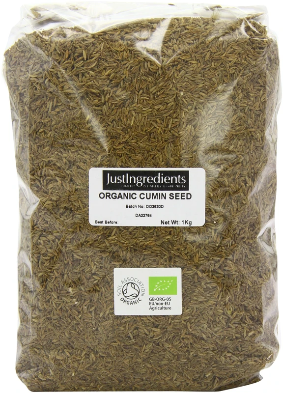 JustIngredients Essentials Organic Cumin Seeds, 1 kg