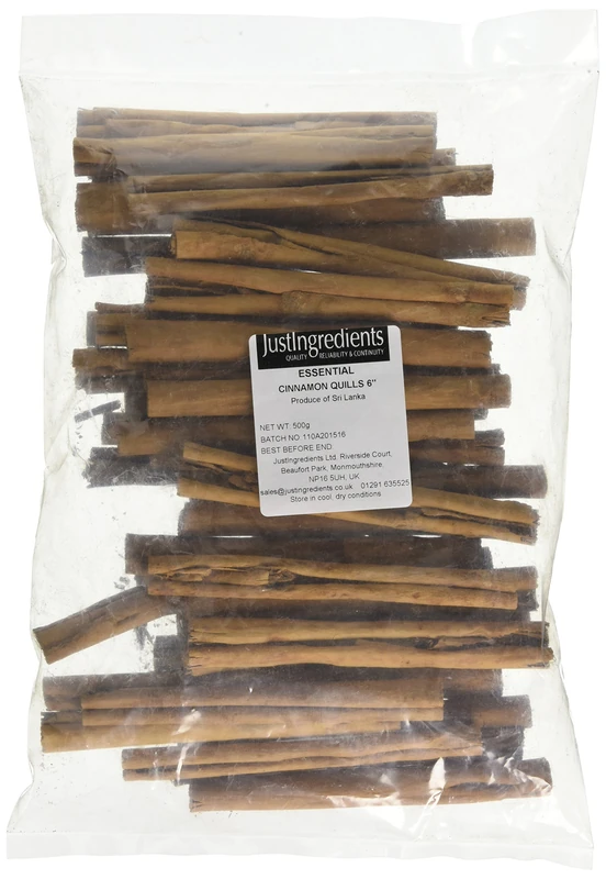 JustIngredients Essentials Cinnamon Sticks/Quills 6 Inch, 500 g