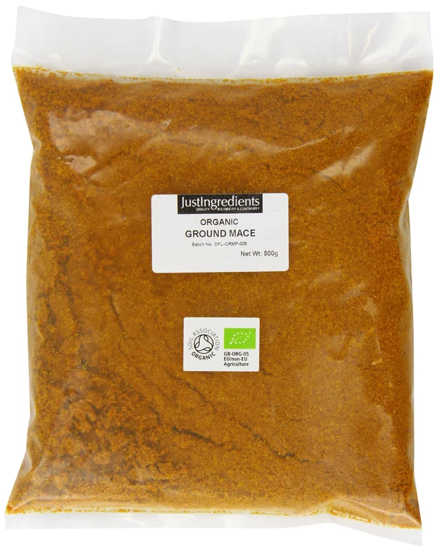 JustIngredients Essentials Organic Mace Ground, 500 g