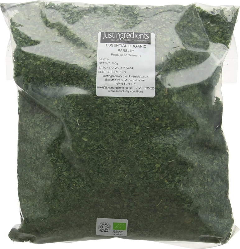JustIngredients Essentials Organic Parsley, 500 g