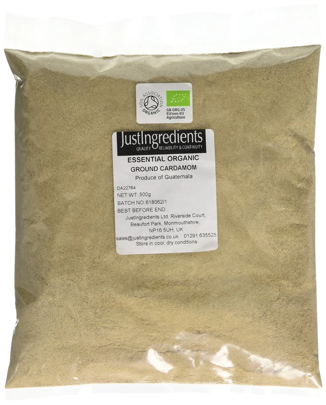JustIngredients Essentials Organic Cardamom Ground, 500 g