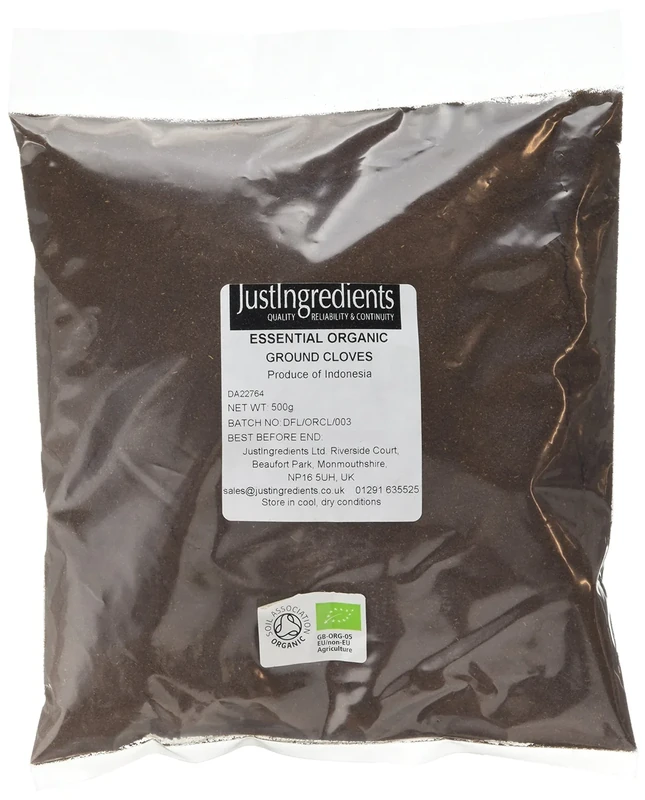JustIngredients Essentials Organic Cloves Ground, 500 g