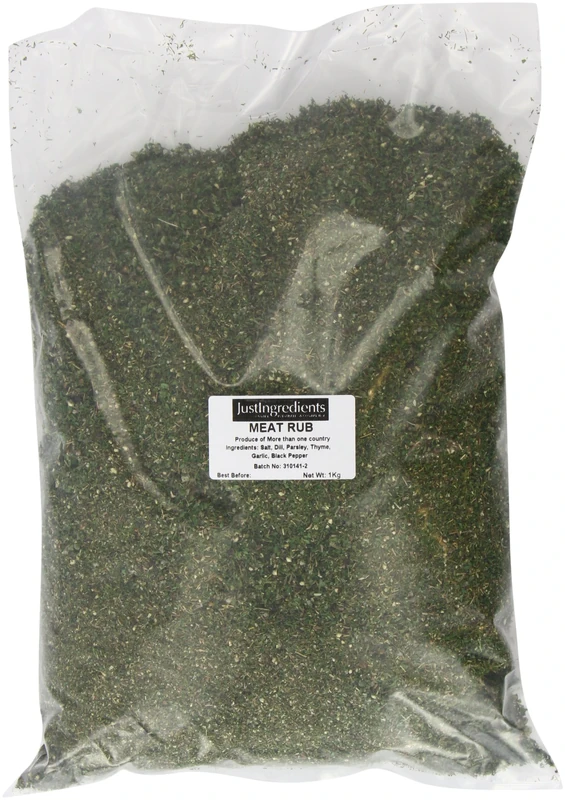 JustIngredients Essentials Meat Rub, 1 kg - Pack of 2