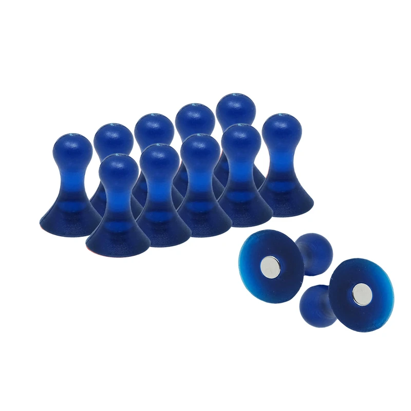 Large Navy Blue Skittle Magnets for Fridge, Whiteboard, Noticeboard, Filing Cabinet - Pack of 60