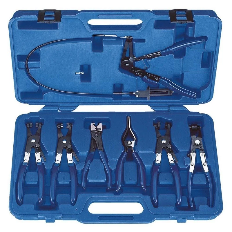 Expert E200501 Set of Pliers for Self-Tensioning Clamps 7 Pieces - Image 1