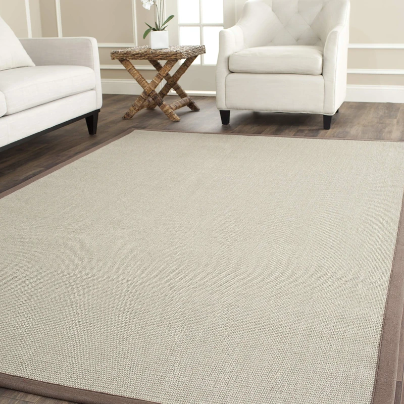 Safavieh Natural Fiber Indoor Woven Rectangle Area Rug, Natural Fiber Collection, NF441, in Taupe / Light Brown, 183 X 274 cm for Living Room, Bedroom or Any Indoor Space