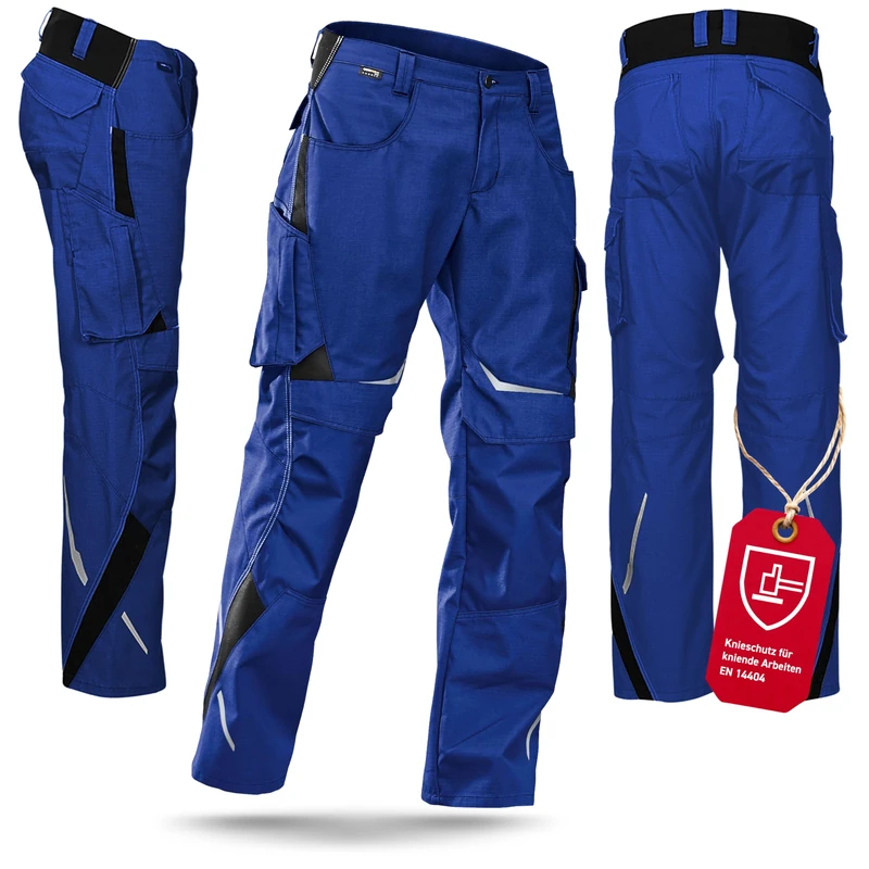 Kubler 23245353-4699-50 Size 50 "Pulse" Trousers - Cornflower Blue/Black