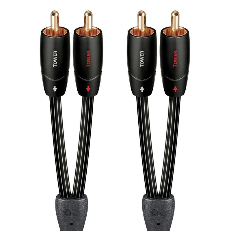 AudioQuest 5m Tower RCA Audio Cable - 2 x RCA, Copper, Black