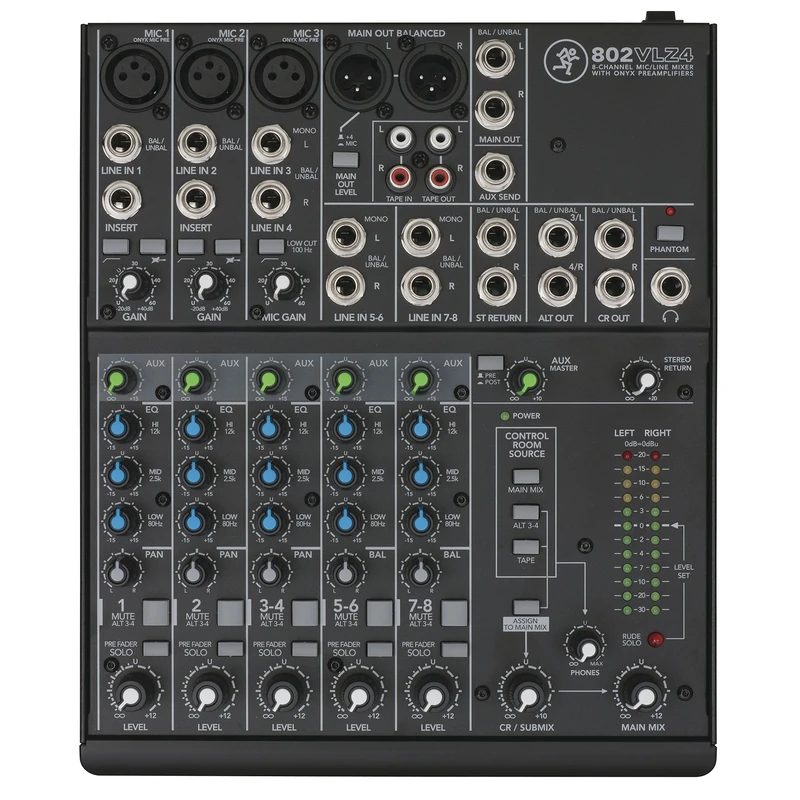 Mackie 802VLZ4 DJ mixer - audio mixers (20 - 20000 Hz)