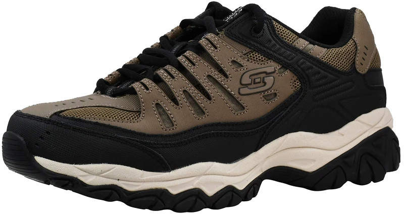 Skechers Men's Afterburn M. Fit, Brown/Taupe, 7 UK X-Wide