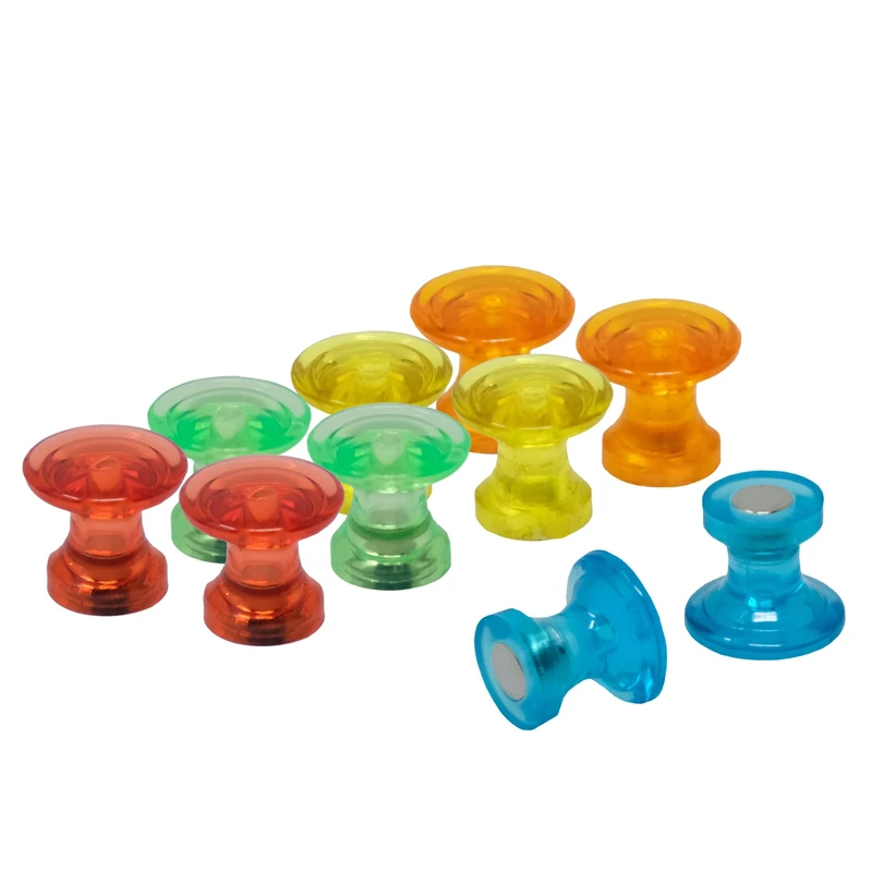 Traditional Assorted Magnetic Map Pin Magnets for Fridge, Whiteboard, Noticeboard, Filing Cabinet - Pack of 120