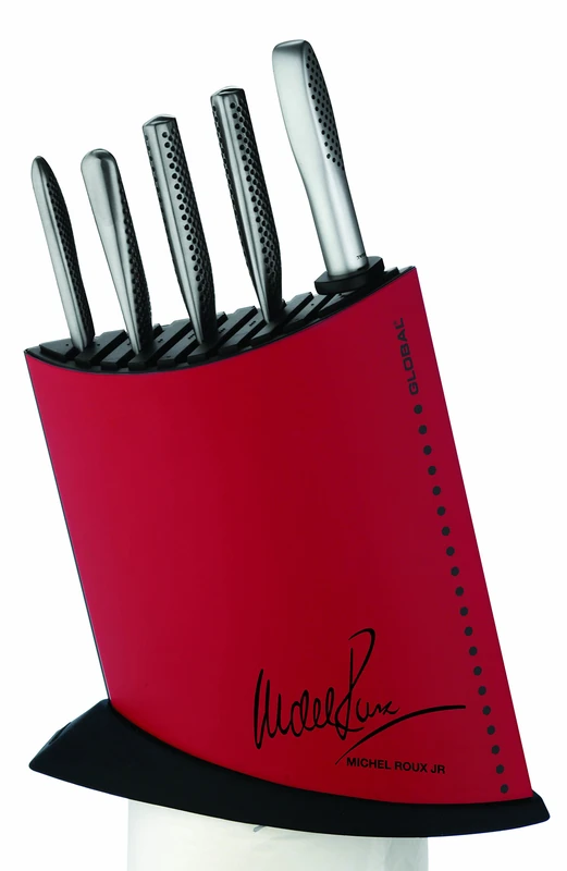 Global Knives by Michel Roux Jr 7 Piece Knife Block Set, Red