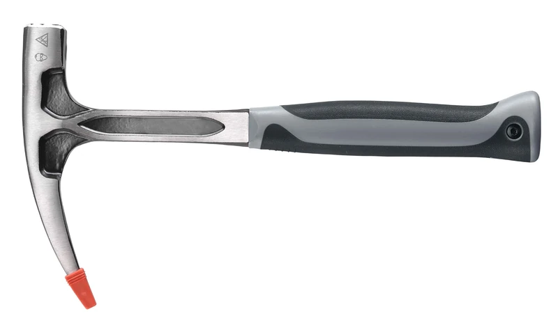 kwb Lath Hammer with Magnetic Nail Holder, Two-Component Grip, DIN 7239 Black-Red