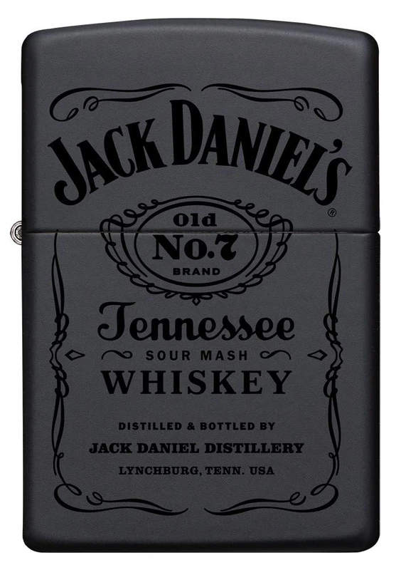 Zippo 2003930 Lighter 60001369 Jack Daniel's Petrol Lighter, Brass, Black