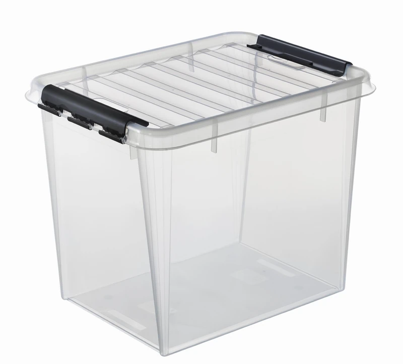 Orthex Transparent Clip Box Storage Box, One Size, 42 x 41 x 39 cm, 5L, 6 Compartments