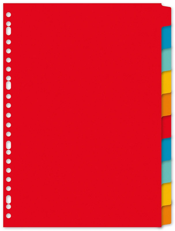 Kangaro Index A4 Blank Gerecycled Manilla Cardboard Dividers 180g 23 Count 10 Pieces Assorted