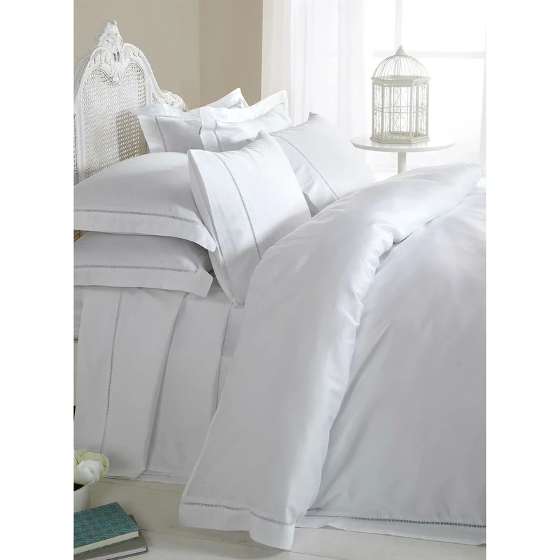 Emma Barclay 1000 Thread Count Flat Sheet in White - King Bed