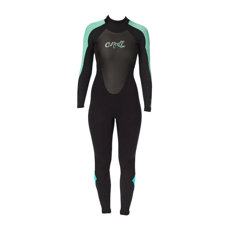 O'Neill Women's Epic 3/2 Back Zip Full Wetsuit - Black, 4