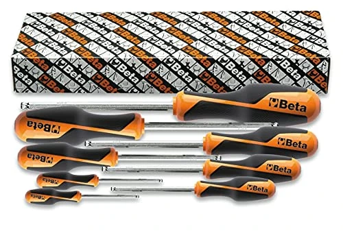 Beta 12660308 Model 1266 BP/S8 Ball End Hexagon Drivers with Handles, 8 Pieces